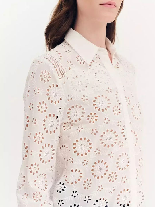Women's Long Sleeve Shirt White