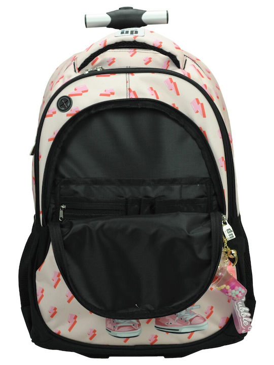 Back Me Up School Bag Trolley Elementary, Elementary Pink with Water Bottle Holder
