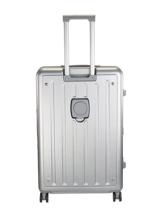 RCM Silver Suitcases with 4 Wheels