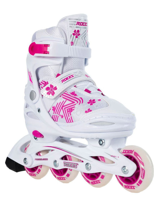 Roces Jokey 3.0 Inline Αυξομειούμενα Rollers Λευκά Παιδικά
