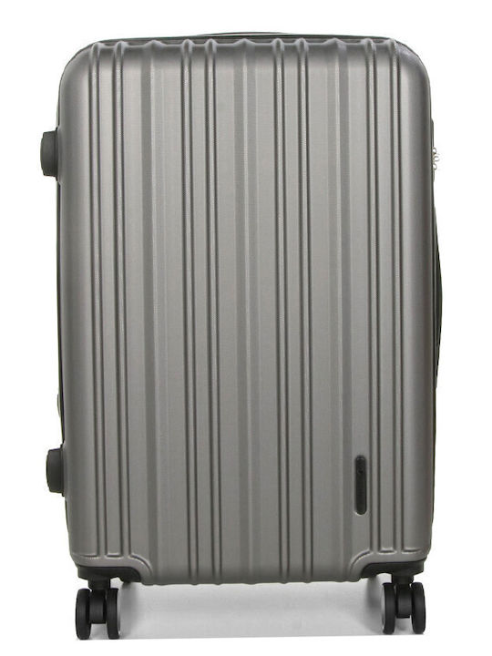 WORLDLINE Valiză de Călătorie Mare Dură Gri cu 4 roți Înălțime 74cm