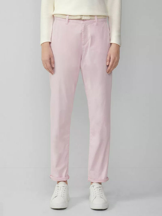 Women's Fabric Trousers Pink