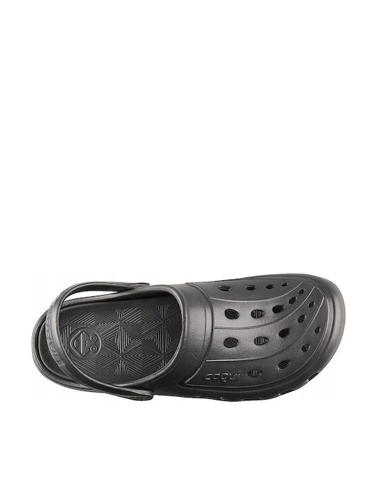 Coqui Clogs Jumper 6351 Ανδρικά Σαμπό Μαύρα