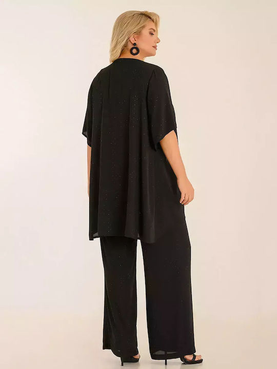Women's Fabric Trousers Black