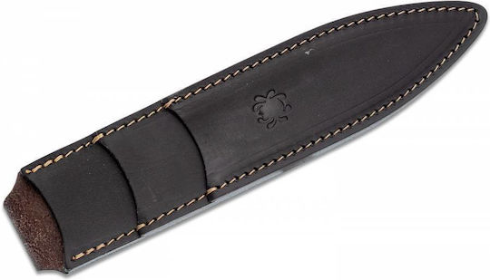 Spyderco Spyder Thrower Small Μαχαίρι Γκρι σε Δερμάτινη Θήκη Σετ 3τμχ