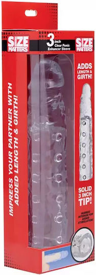 XR Size Matters Penis Enhancer Sleeve Προέκταση Πέους Διάφανη 21.5cm