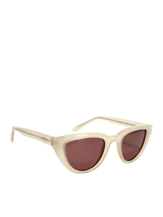 Moken Sonnenbrillen Beige mit Gestell Moken Sonnenbrillen Beige mit Gestell