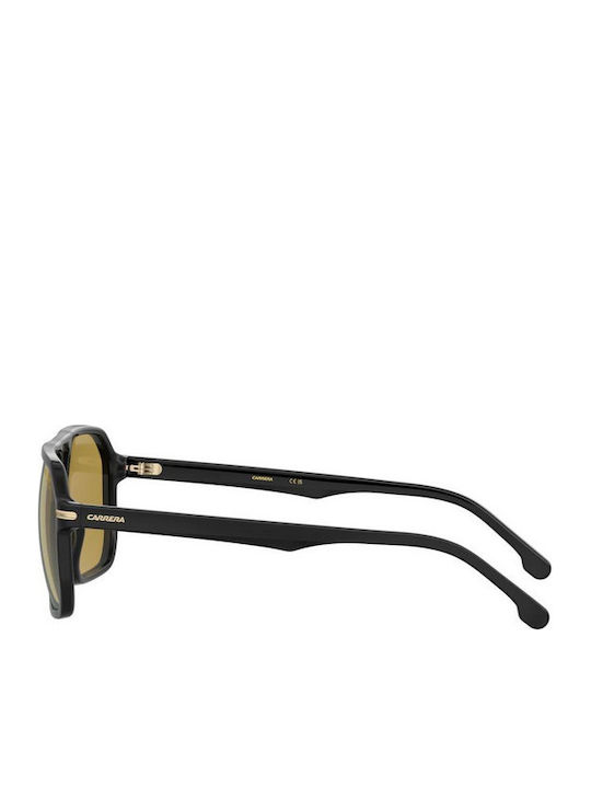 Carrera Men's Sunglasses With Black Horn-Rimmed Frame And Grey Lens 302/S 71C/MJ