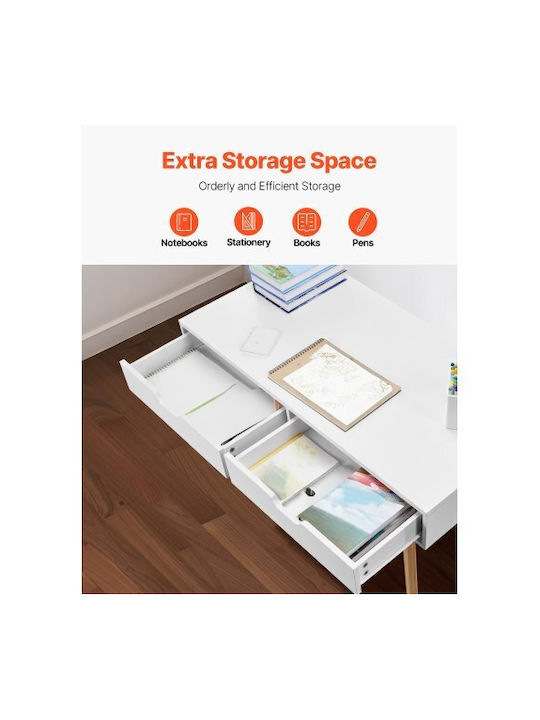 Birou Pentru Copii Alb 99x51x76.5cm