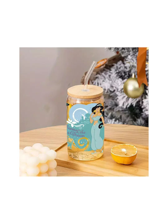 Γυάλινο Ποτήρι Καπάκι Jasmine