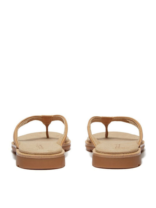 Flache Sandalen für Damen in Beige Farbe