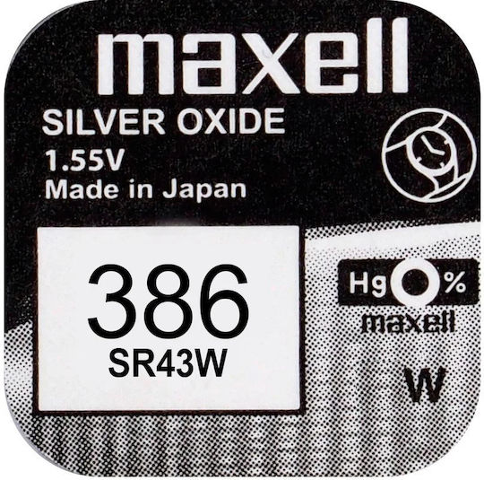 Knopfzelle Maxell 386 SR43W SR43 Stück 1