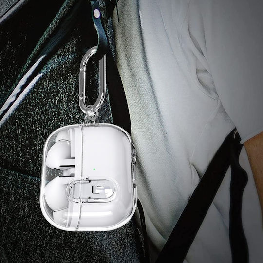 Θήκη με Γάντζο σε Διάφανο χρώμα για Galaxy Buds3