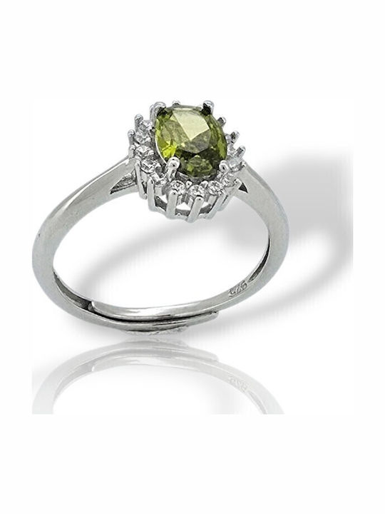Mentzos Women's Silver Ring