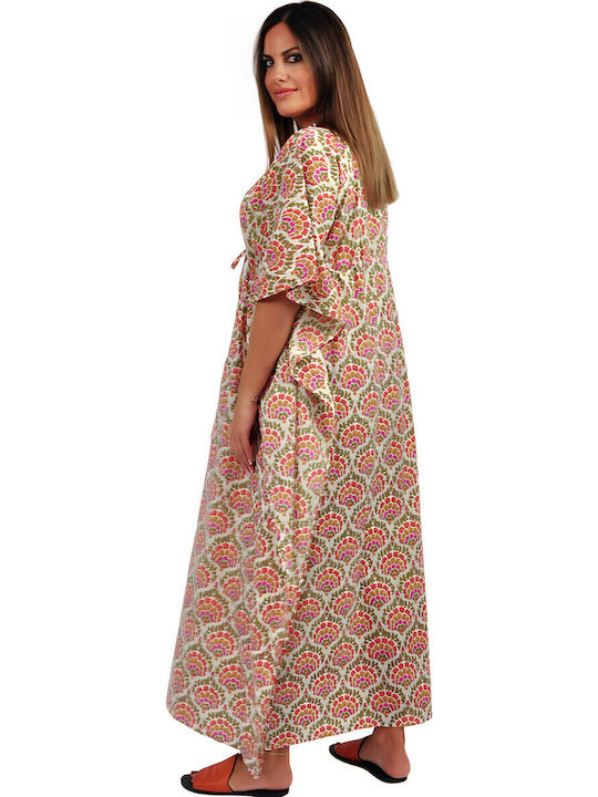 Kalimera Clothing Athens Кафтан За Плаж Бял