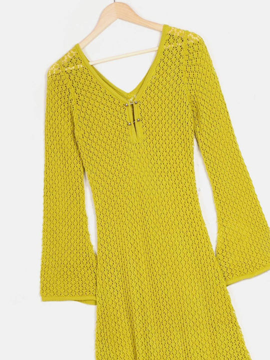 Rock Club Feminin Lung Rochie de Plajă Verde