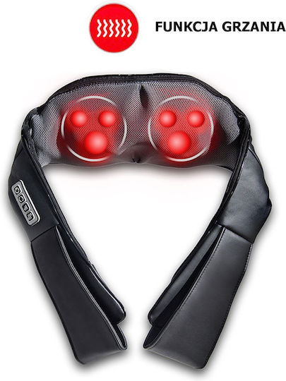 Verk Group Pillow Massage Shiatsu for the Neck, the Head, the Back, the Legs & the Body with Heating Function Black