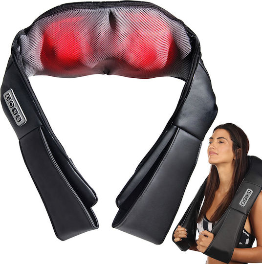 Verk Group Pillow Massage Shiatsu for the Neck, the Head, the Back, the Legs & the Body with Heating Function Black