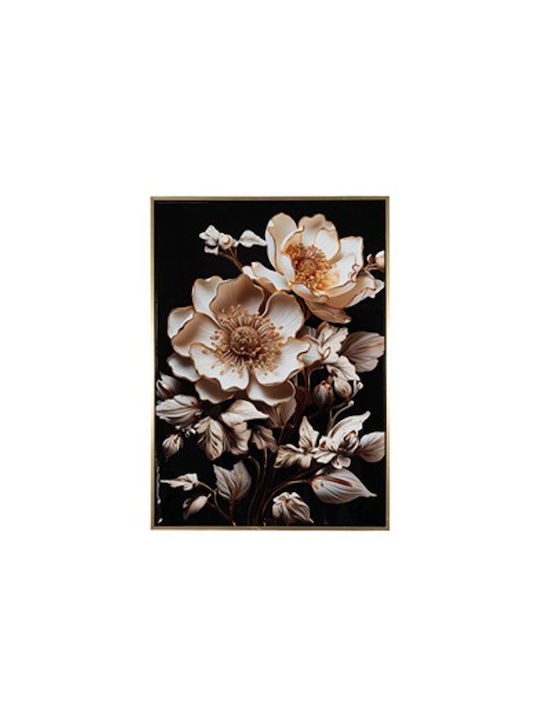 Zen Collection Canvas Painting ''Flowers'' Glossy 50x3.5x70cm 51338