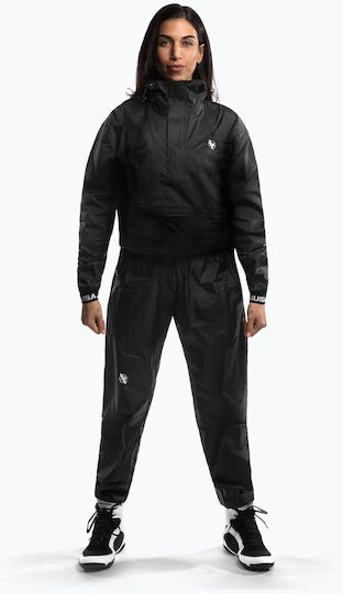 Costum de saună cu glugă Hayabusa Pro negru mărimea L