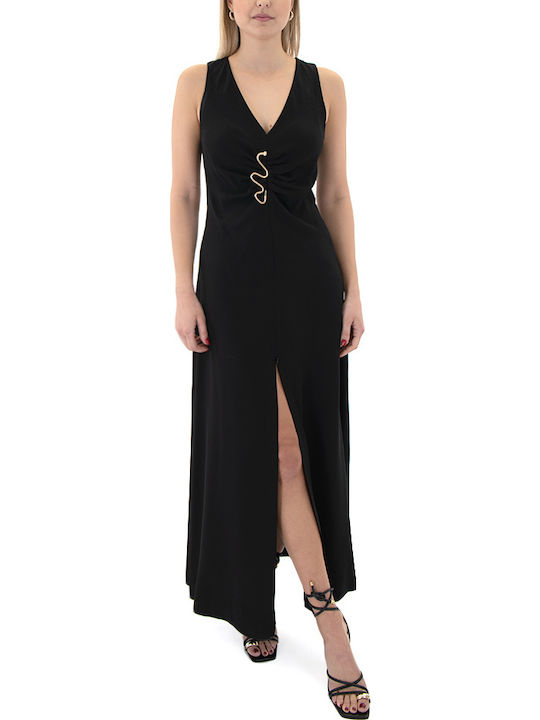 Καλοκαιρινό Maxi Βραδινό Φόρεμα Μαυρο (black)
