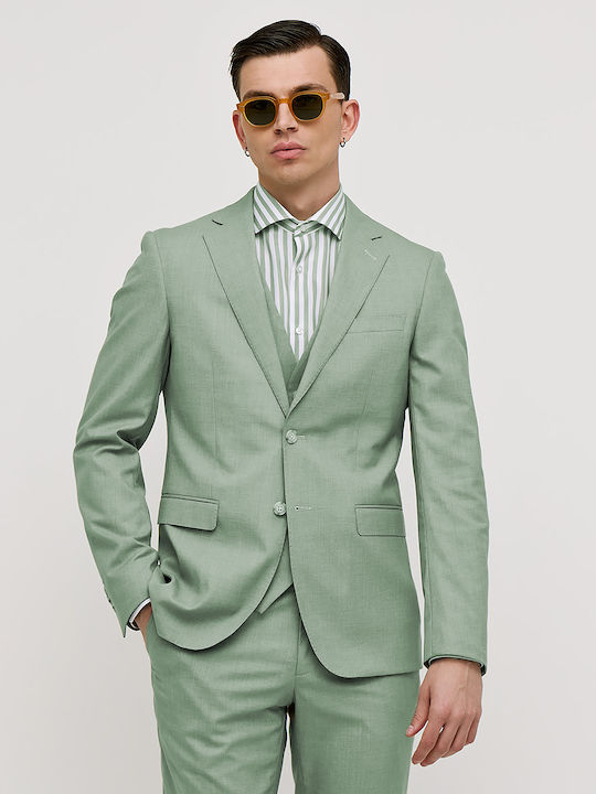 Men's Summer Suit Slim Fit Green