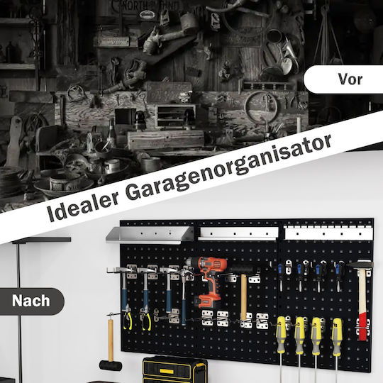Costway Durchbrochener Rücken 60x40cm 1Stück TA10069BK