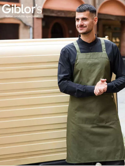 Giblor's Ποδιά Kellner Ganzkörper Khaki