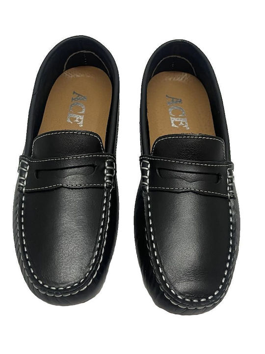 Γυναικεία Slip-On Δερμάτινα Μαύρα