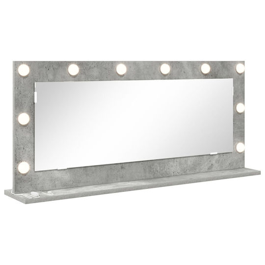 vidaXL Schminkspiegel mit Licht 18x18cm Gray