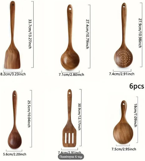 Set Lemn de Gătit 6buc Set Lemn de Gătit 6buc
