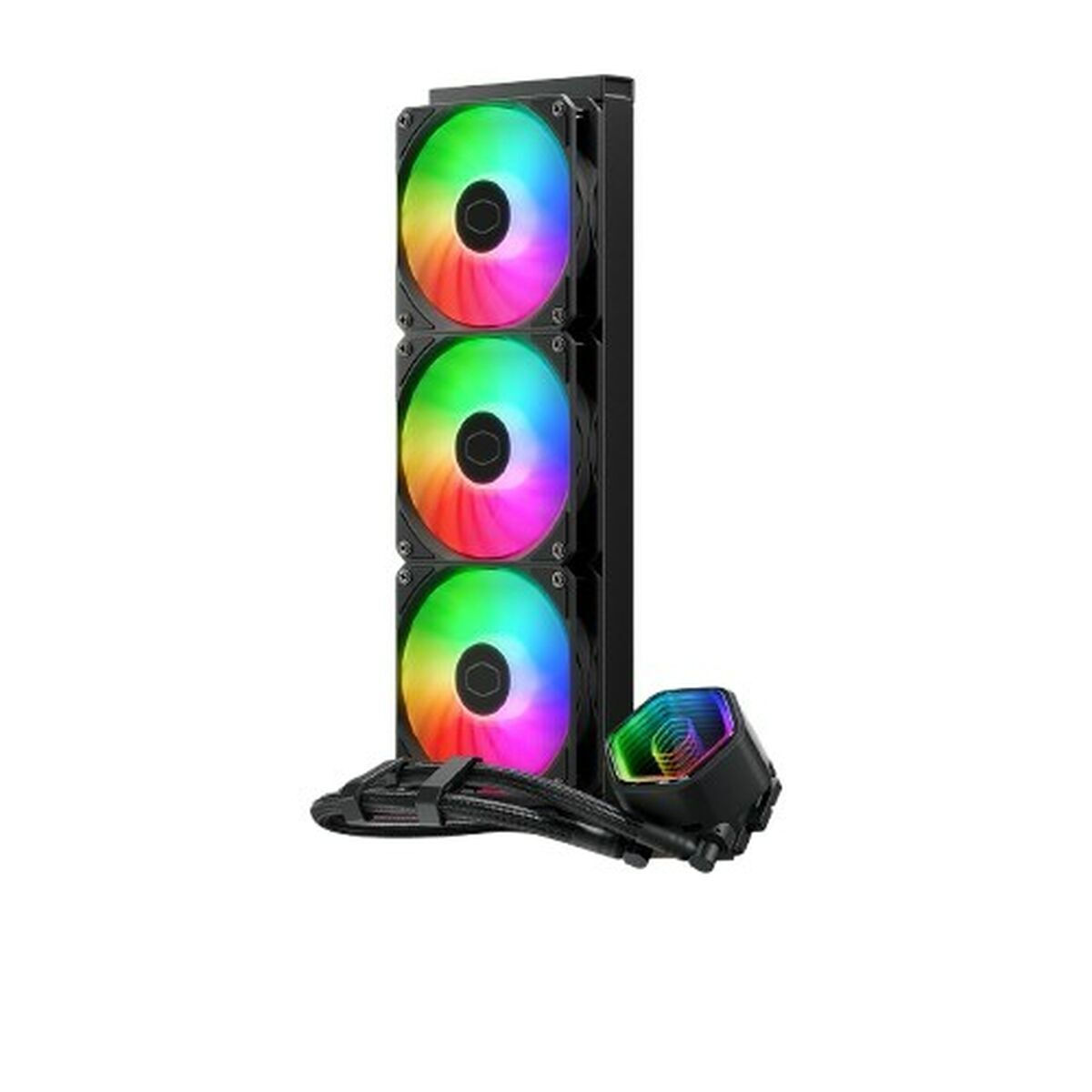 CoolerMaster MasterLiquid 360 Core II Υδρόψυξη Επεξεργαστή Τριπλού Ανεμιστήρα 120mm για Socket 1700/1200/115x με ARGB Φωτισμό Λευκή
