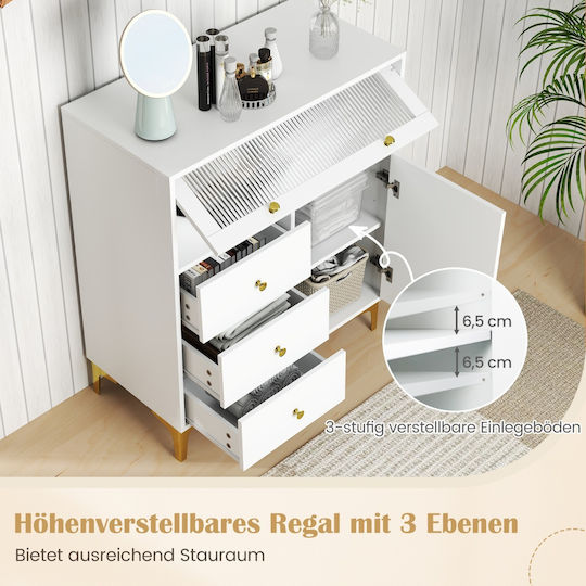 Bibliothek Gold 80x40x95,5cm