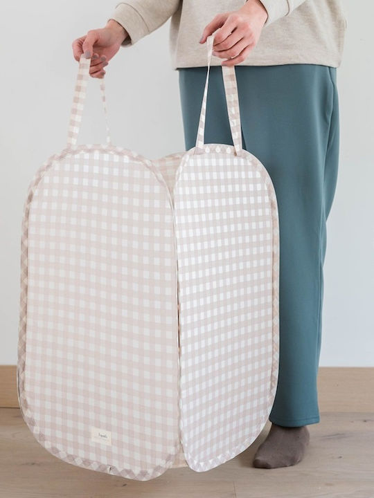 3sprouts Wäschekorb Gingham Beige