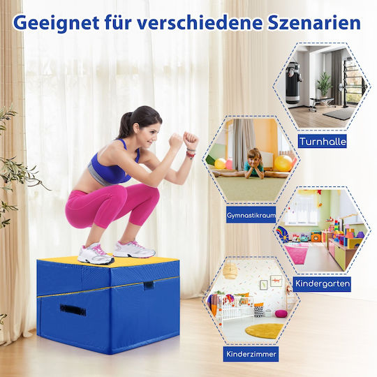 Costway Foldable Gymnastics Mat Ergonomic Design Durable PVC Cover Fh10120yw