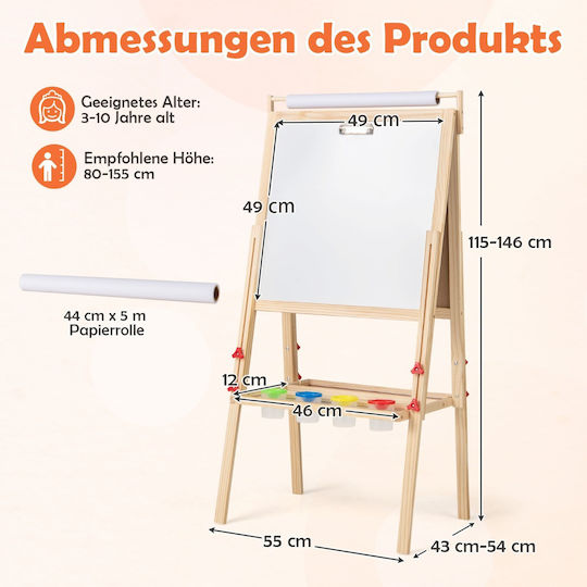 Costway Tafel Beidseitig