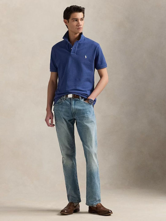 Polo Short Sleeve Blouse Earth Blue