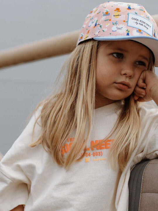 Hello Hossy Kids' Hat Jockey Fabric Multicolour