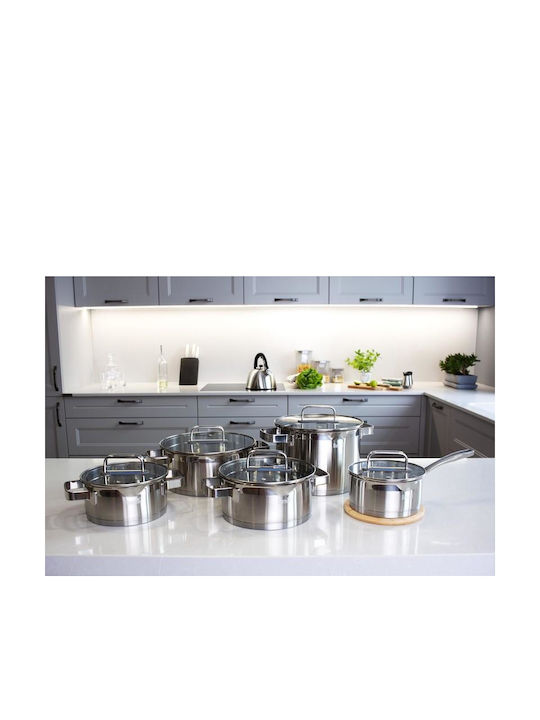 Mistral Stainless Steel Pots Set 4pcs