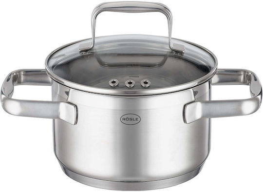 Rosle Charm Cookware Set Made of Stainless Steel with Non-stick Interior Coating 4 Pieces