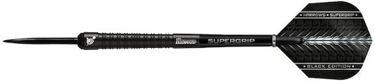 Harrows Supergrip Schwarze Darts 90 Steeltip Supergripblack90