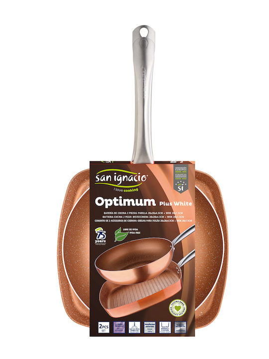 San Ignacio Pans Set of Aluminum with Non-stick Coating 2pcs