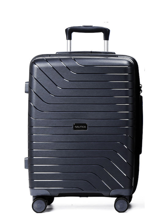 Nautica Valiză de Călătorie Medie Dura Neagră cu 4 Roți Înălțime 65cm