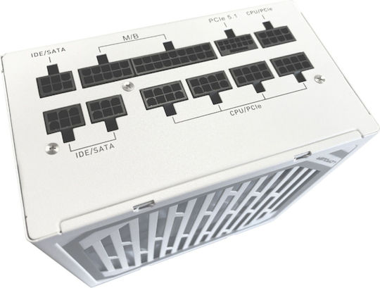 LC-Power LC1000MW rev. 3.1 1000W Λευκό Τροφοδοτικό Υπολογιστή Full Modular 80 Plus Gold