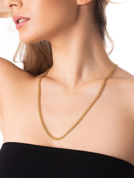 Art Collection Gold Plated Stainless Steel Necklace