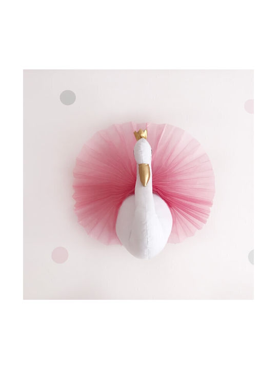 Kids Wall Decor Hanging Swan White 31x50x24cm