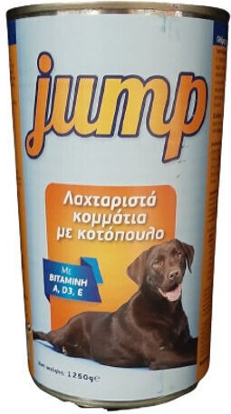 Jump Υγρή Τροφή Σκύλων σε Κονσέρβα με Κοτόπουλο 1250gr