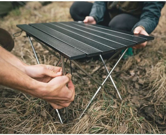Robens Tabelul Aluminiu pentru Camping Pliabil 40.5x56x39.5cm Negru