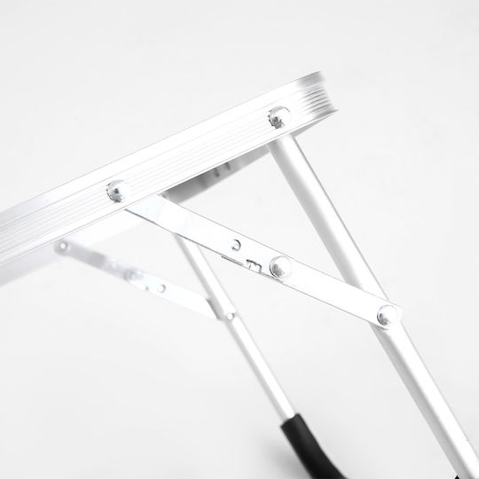 ArteLibre Elysium Table Aluminum for Camping Foldable in Case 60x40x26cm White