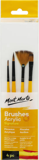 Monte Marte Acrylpinsel-Set 4-tlg